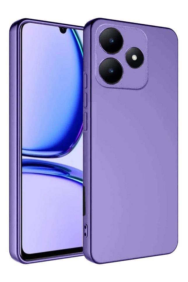 Realme C61 First Silikon Kılıf - Lila