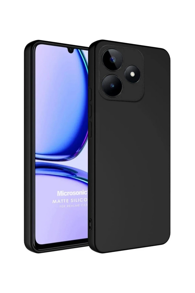 Realme C61 First Silikon Kılıf - Siyah
