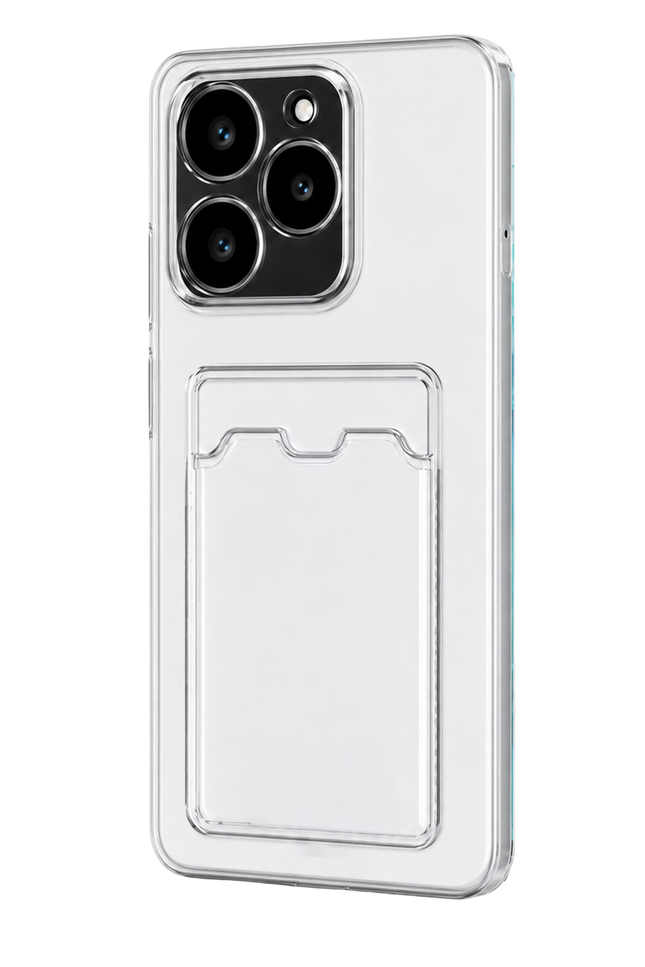 Realme C61 Kart Şeffaf Silikon Kılıf 2