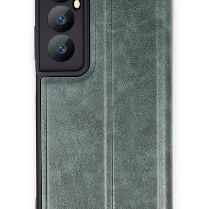Realme C65 Flip Cover Kılıf - Koyu Yeşil