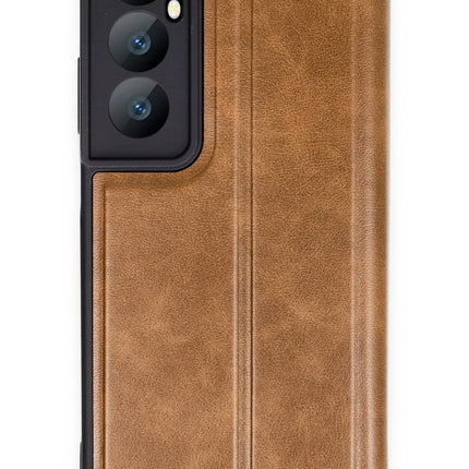 Realme C65 Flip Cover Kılıf - Taba