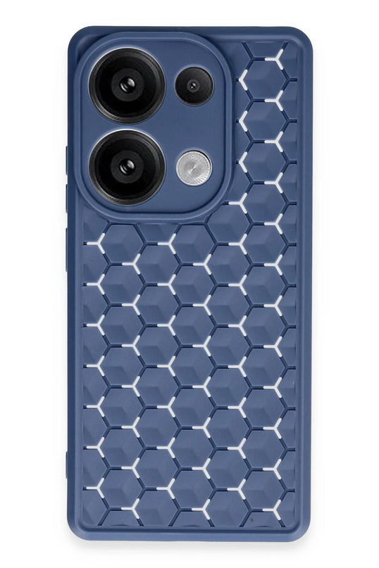 Realme C65 Petek Silikon Kapak Kılıf - Lacivert