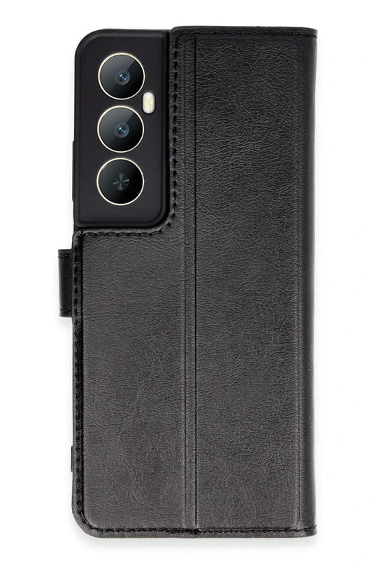 Realme C65 Trend S Plus Kapaklı Kılıf - Siyah