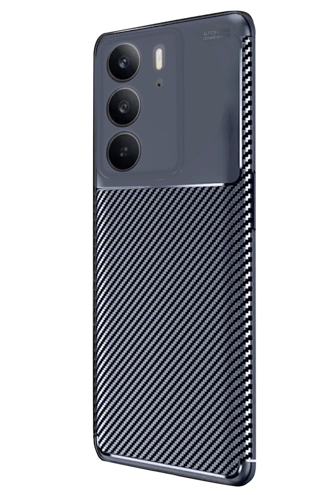Realme C75 4G Auto Focus Karbon Kapak Kılıf - Lacivert 2