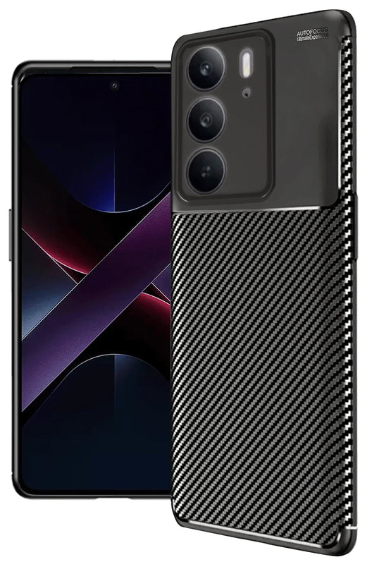 Realme C75 4G Auto Focus Karbon Kapak Kılıf - Siyah