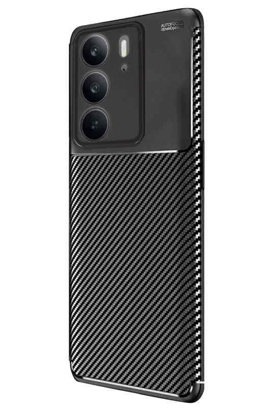Realme C75 4G Auto Focus Karbon Kapak Kılıf - Siyah 2