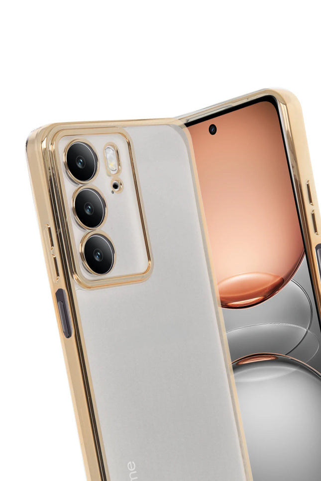 Realme C75 4G Razer Lensli Silikon Kılıf - Gold 3