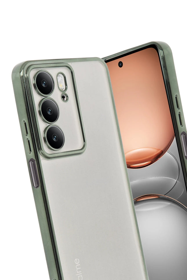 Realme C75 4G Razer Lensli Silikon Kılıf - Yeşil 3