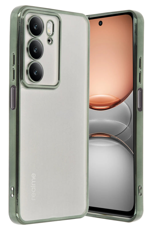Realme C75 4G Razer Lensli Silikon Kılıf - Yeşil