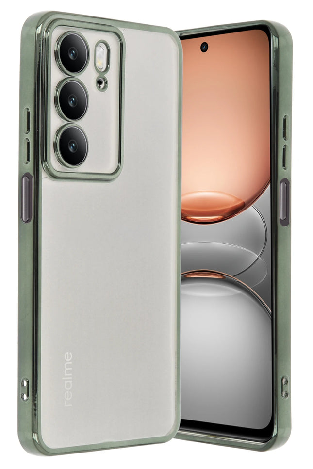 Realme C75 4G Razer Lensli Silikon Kılıf - Yeşil