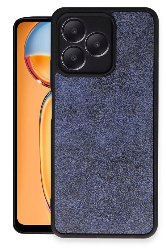 Realme Note 50 4G Aras Deri Kapak Kılıf - Lacivert