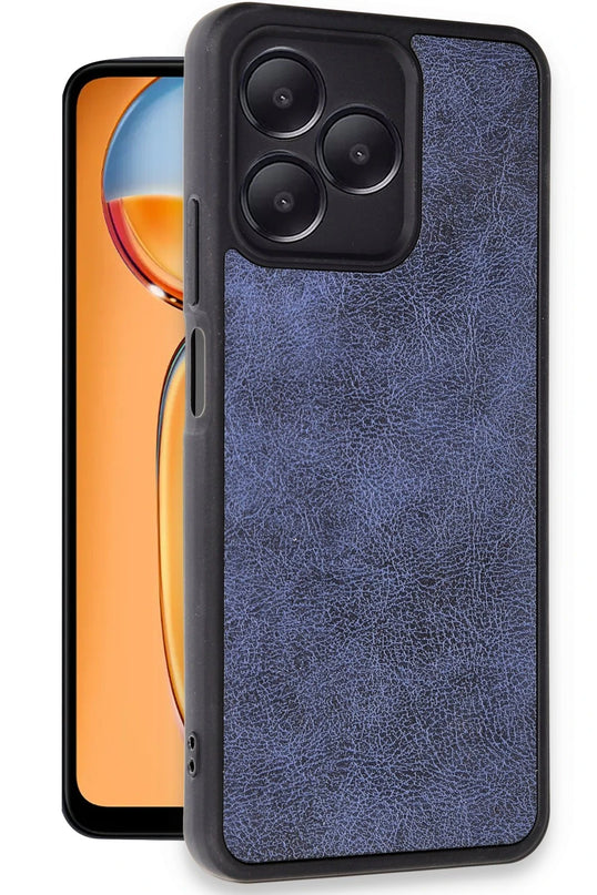 Realme Note 50 4G Aras Deri Kapak Kılıf - Lacivert 2
