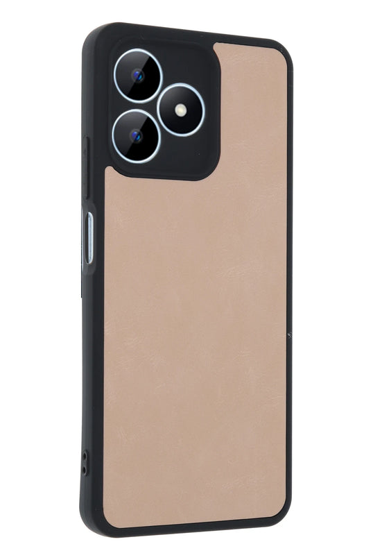 Realme Note 50 4G Aras Deri Kapak Kılıf - Pudra 2
