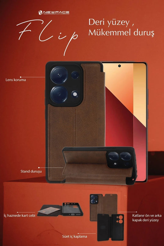 Realme Note 50 4G Flip Cover Kılıf - Lacivert 3
