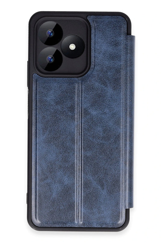 Realme Note 50 4G Flip Cover Kılıf - Lacivert