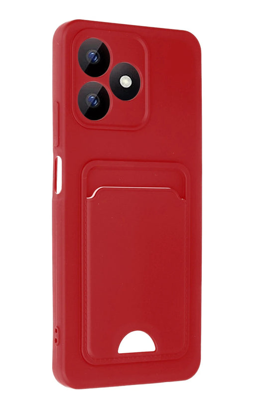 Realme Note 50 4G Kelvin Kartvizitli Silikon Kılıf - Kırmızı 2