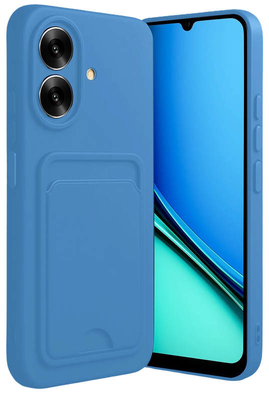 Realme Note 60 Kelvin Kartvizitli Silikon Kılıf - Açık Mavi