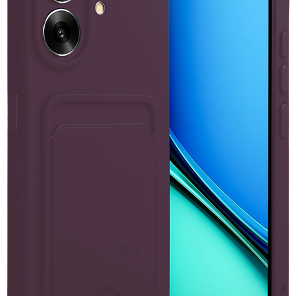 Realme Note 60 Kelvin Kartvizitli Silikon Kılıf - Derin Mor