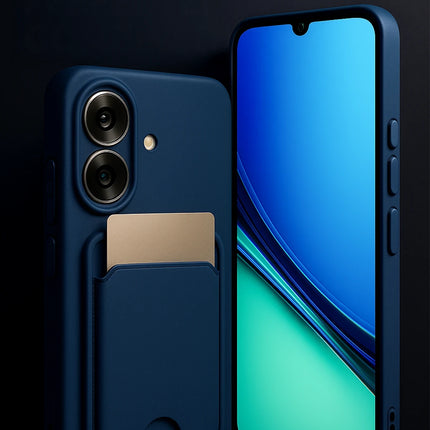 Realme Note 60 Kelvin Kartvizitli Silikon Kılıf - Lila 2