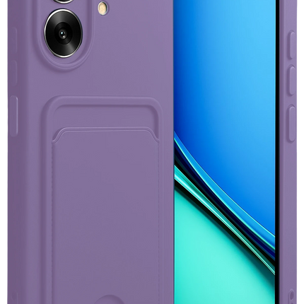 Realme Note 60 Kelvin Kartvizitli Silikon Kılıf - Lila