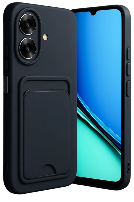 Realme Note 60 Kelvin Kartvizitli Silikon Kılıf - Siyah