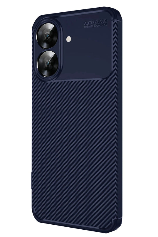 Realme Note 60 Auto Focus Karbon Kapak Kılıf - Lacivert