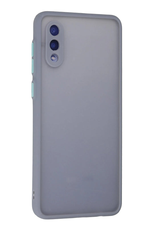 Samsung Galaxy A02 Montreal Silikon Kapak Kılıf - Gri 3