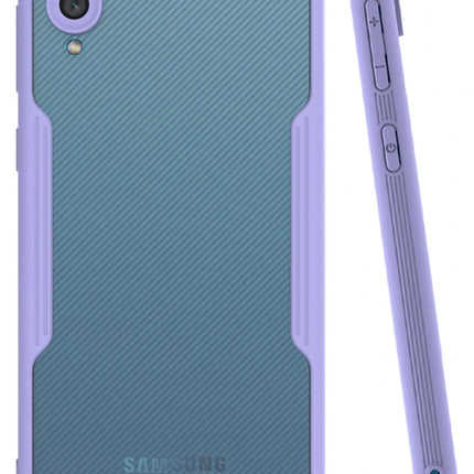 Samsung Galaxy A02 Platin Silikon Kılıf - Lila