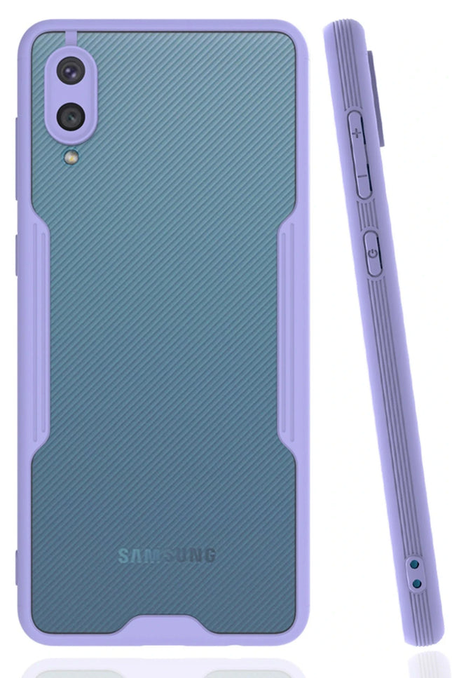 Samsung Galaxy A02 Platin Silikon Kılıf - Lila