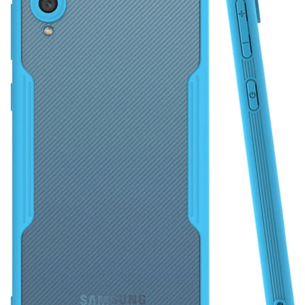 Samsung Galaxy A02 Platin Silikon Kılıf - Mavi