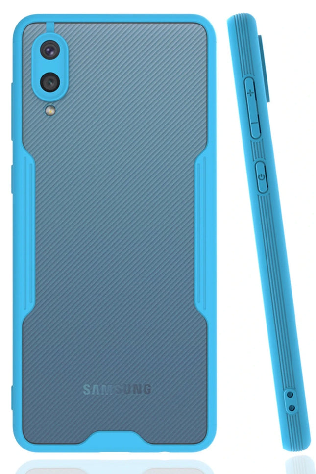 Samsung Galaxy A02 Platin Silikon Kılıf - Mavi