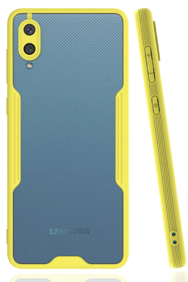 Samsung Galaxy A02 Platin Silikon Kılıf - Sarı