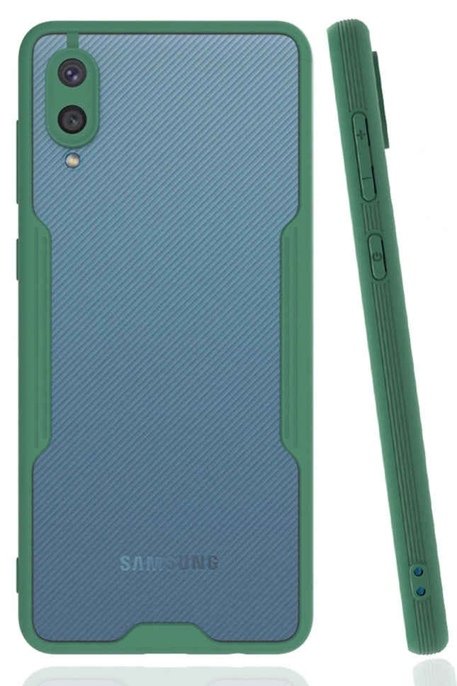 Samsung Galaxy A02 Platin Silikon Kılıf - Yeşil