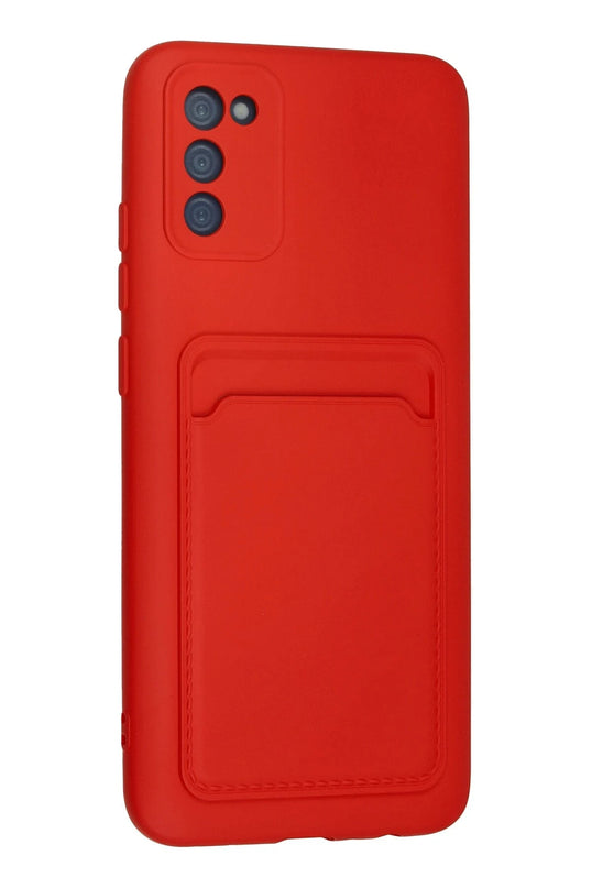 Samsung Galaxy A02S Kelvin Kartvizitli Silikon Kılıf - Kırmızı 3