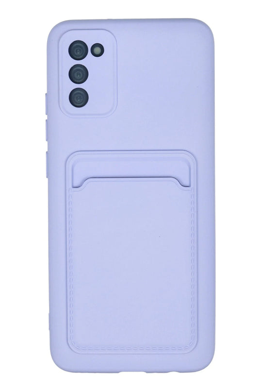 Samsung Galaxy A02S Kelvin Kartvizitli Silikon Kılıf - Lila
