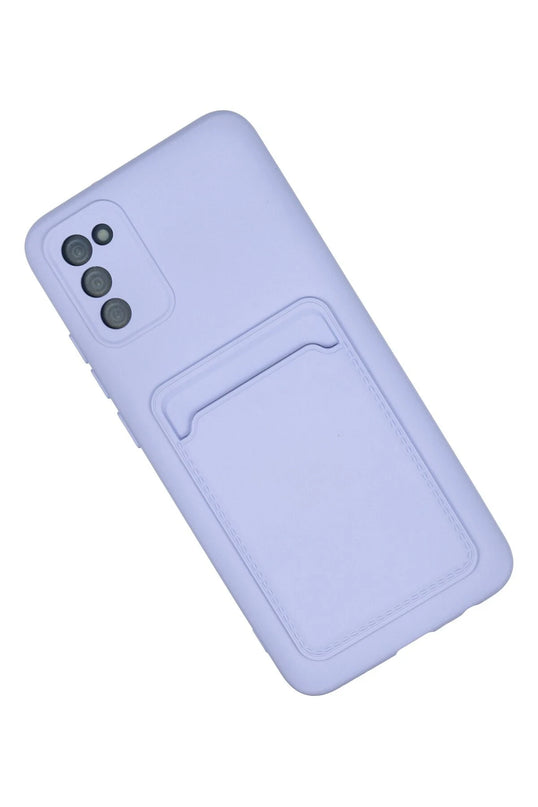 Samsung Galaxy A02S Kelvin Kartvizitli Silikon Kılıf - Lila 2
