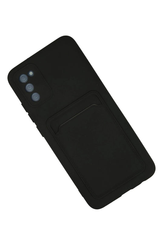 Samsung Galaxy A02S Kelvin Kartvizitli Silikon Kılıf - Siyah 2