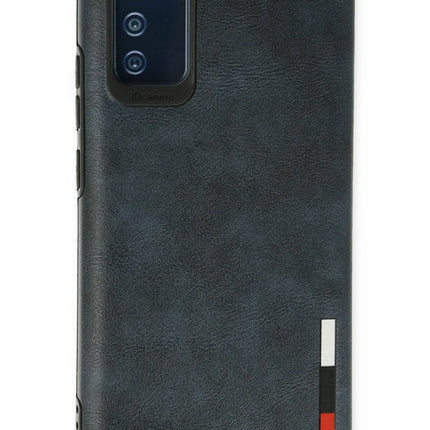 Samsung Galaxy A02S Loop Deri Silikon Kılıf - Lacivert