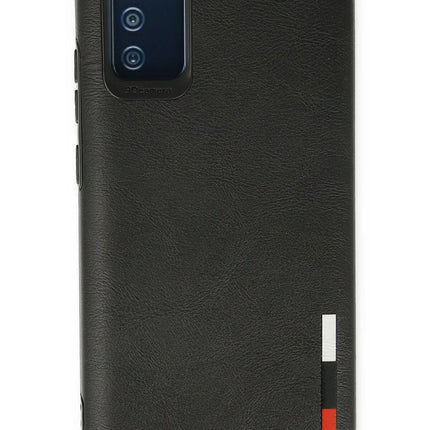 Samsung Galaxy A02S Loop Deri Silikon Kılıf - Siyah