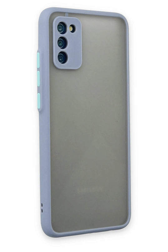 Samsung Galaxy A02S Montreal Silikon Kapak Kılıf - Gri 2