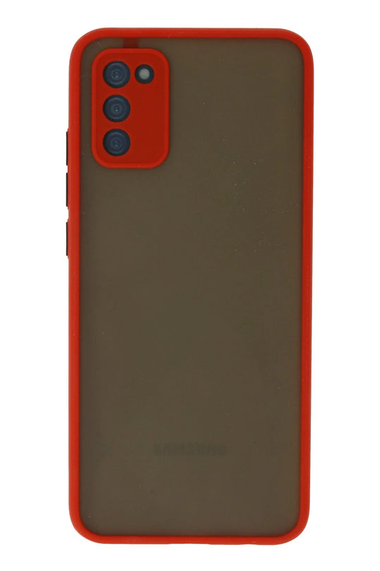 Samsung Galaxy A02S Montreal Silikon Kapak Kılıf - Kırmızı