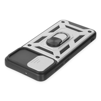 Samsung Galaxy A03 Pars Lens Yüzüklü Silikon Kılıf - Gümüş 5