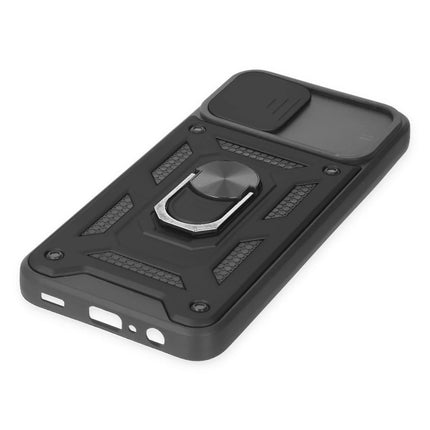 Samsung Galaxy A03 Pars Lens Yüzüklü Silikon Kılıf - Siyah 5