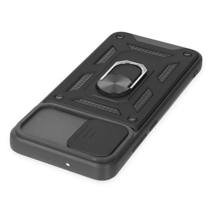 Samsung Galaxy A03 Pars Lens Yüzüklü Silikon Kılıf - Siyah 4