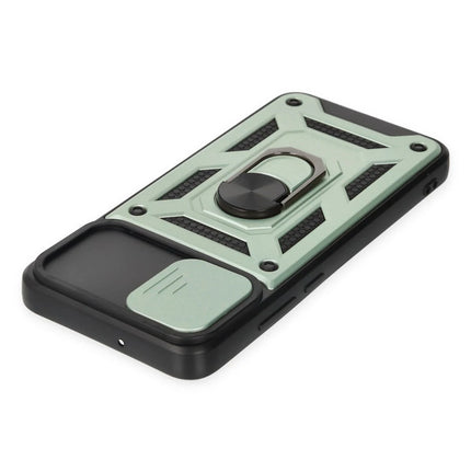 Samsung Galaxy A03 Pars Lens Yüzüklü Silikon Kılıf - Yeşil 5