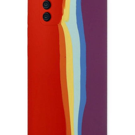 Samsung Galaxy A03S Ebruli Lansman Silikon Kılıf - Kırmızı 3