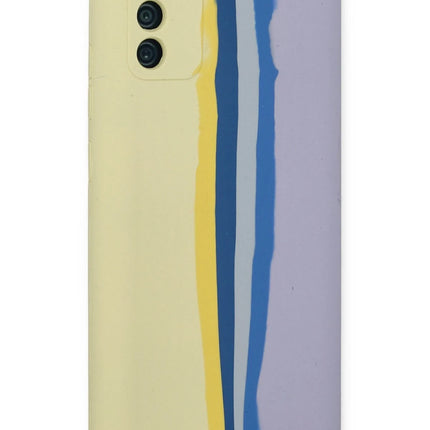 Samsung Galaxy A03S Ebruli Lansman Silikon Kılıf - Sarı 2 3