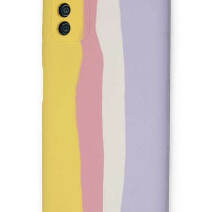 Samsung Galaxy A03S Ebruli Lansman Silikon Kılıf - Sarı 3