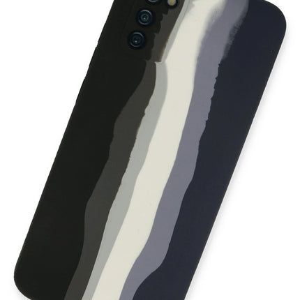 Samsung Galaxy A03S Ebruli Lansman Silikon Kılıf - Siyah 2