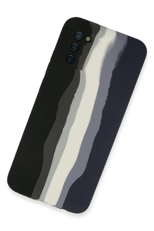 Samsung Galaxy A03S Ebruli Lansman Silikon Kılıf - Siyah 2